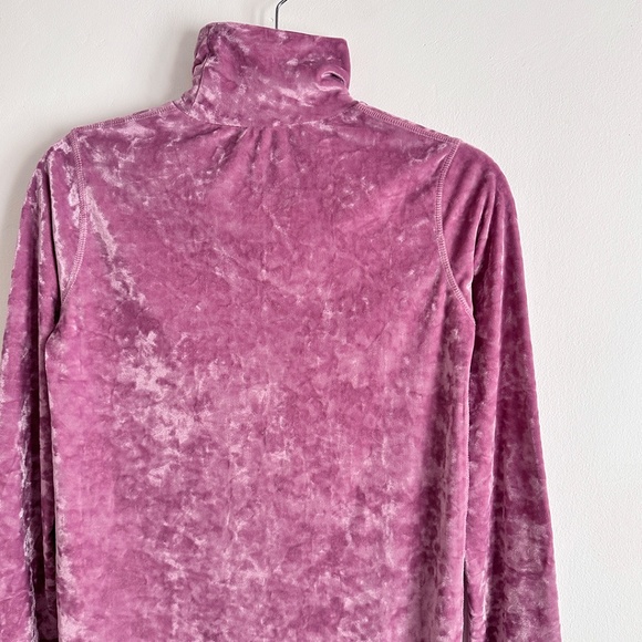 Dries Van Noten mauve pink velvet turtleneck mock neck maryam nassir zadeh XS S - Picture 6 of 6